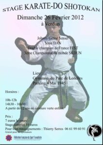 Johnny Gence Sensei à Verdun