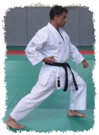 Zenkutsu Dachi, position sur la jambe avant